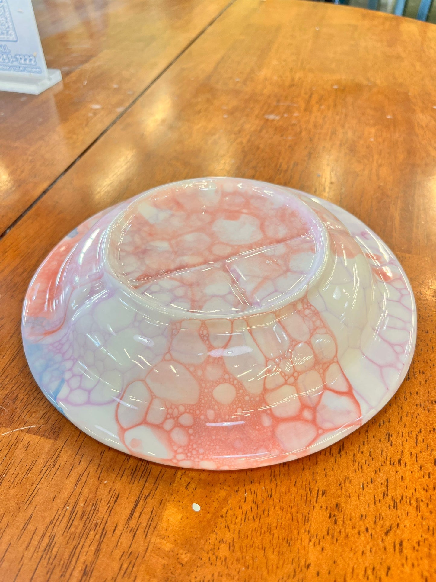 Bubble Design Tri Section Plate