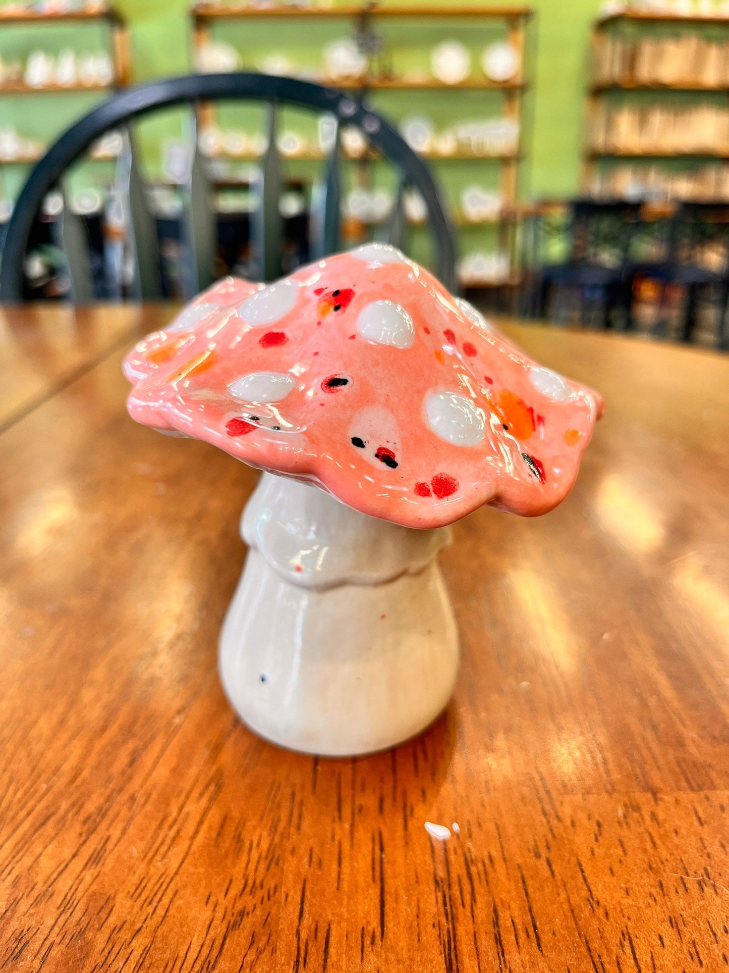 Pink Mushroom Figure