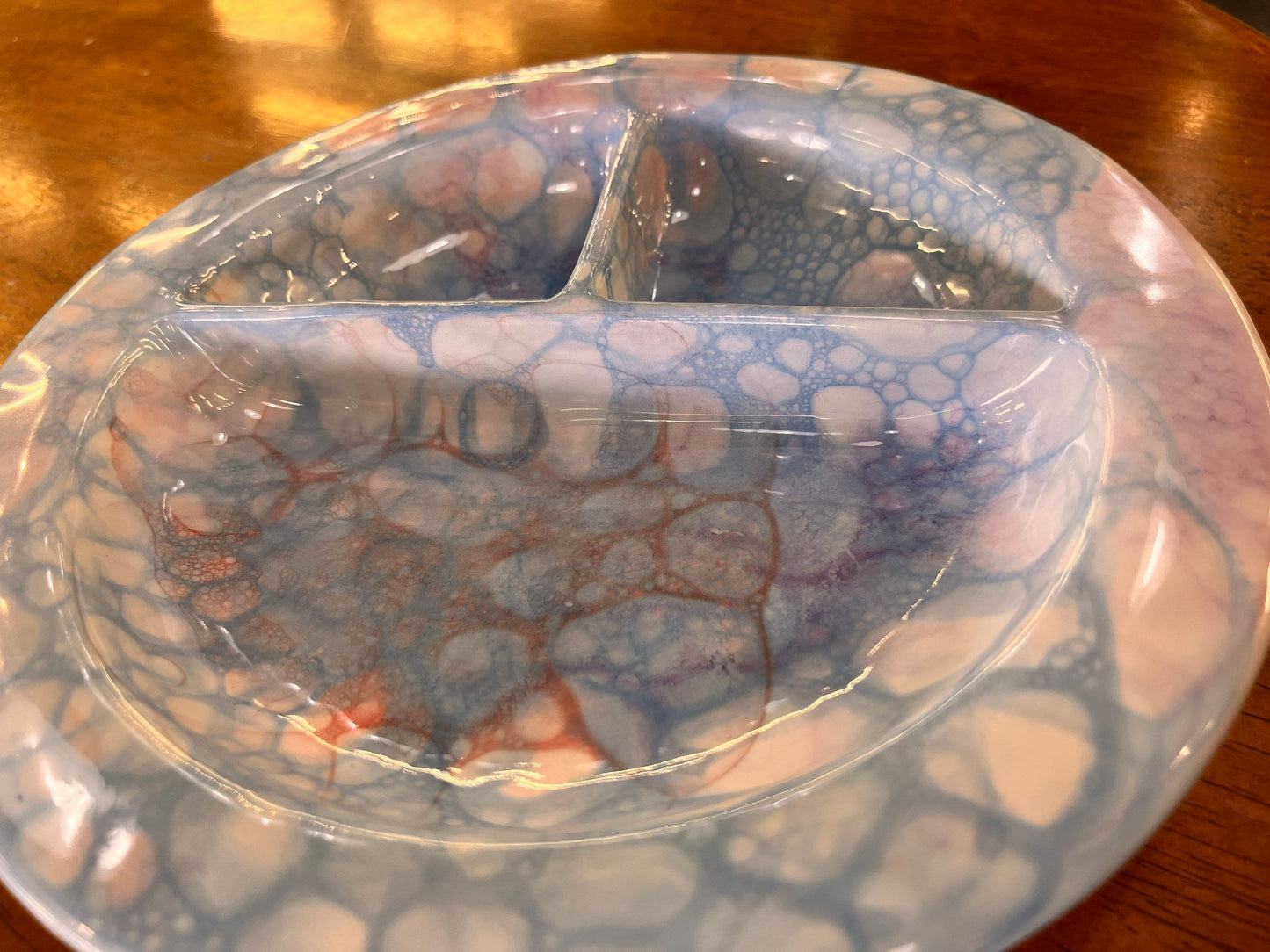 Bubble Design Tri Section Plate