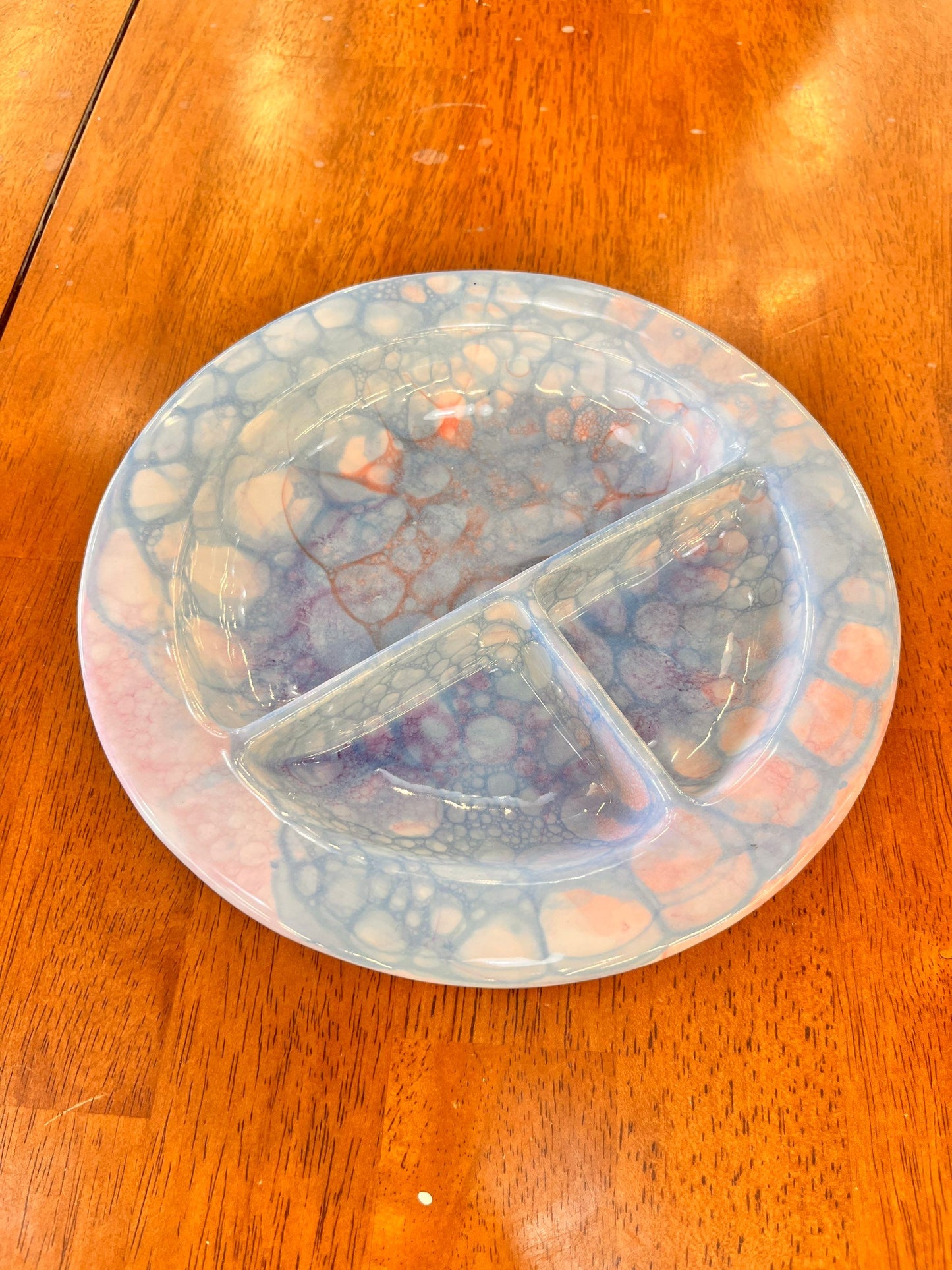 Bubble Design Tri Section Plate