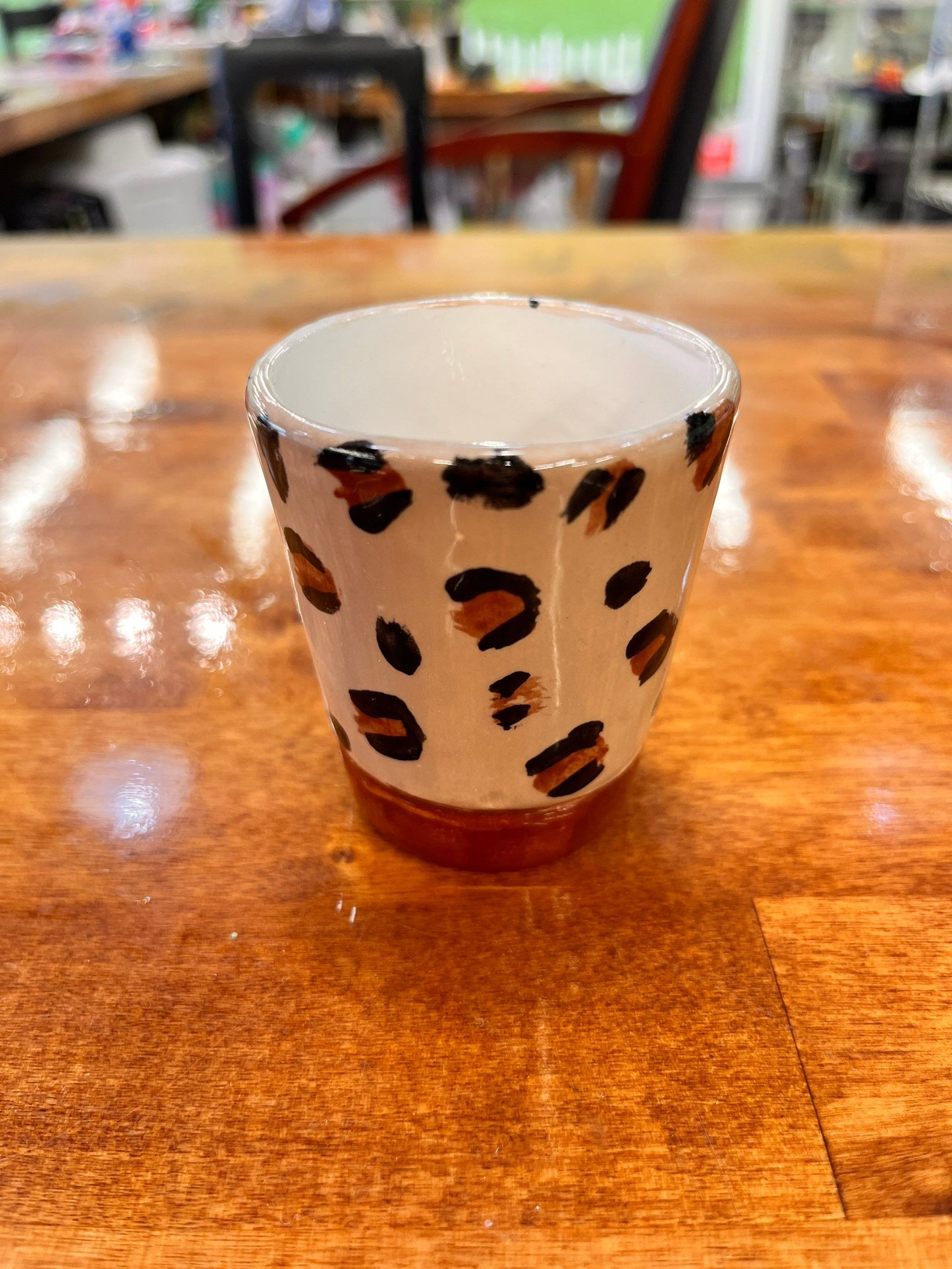 Leopard Print Double Shot Glass
