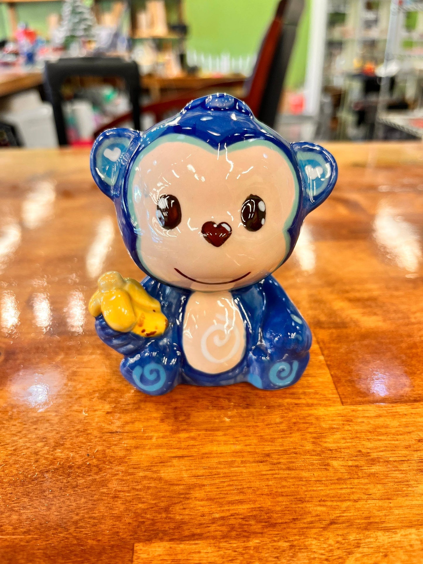 Blue Monkey Figure