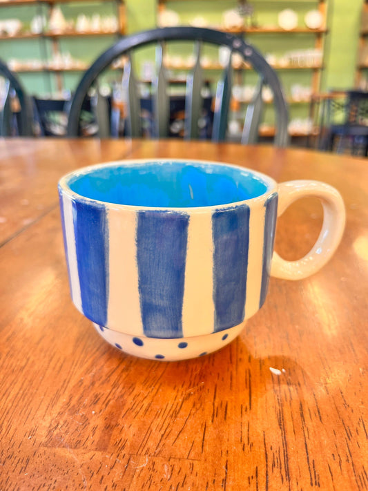 Blue Stacking Mug