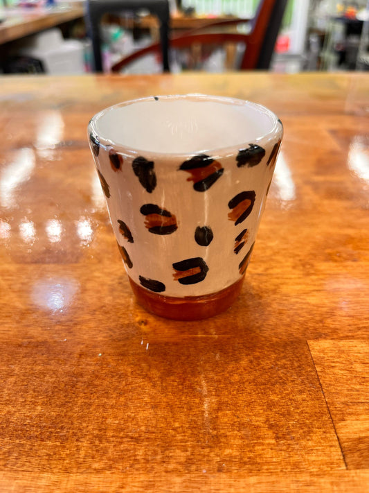 Leopard Print Double Shot Glass