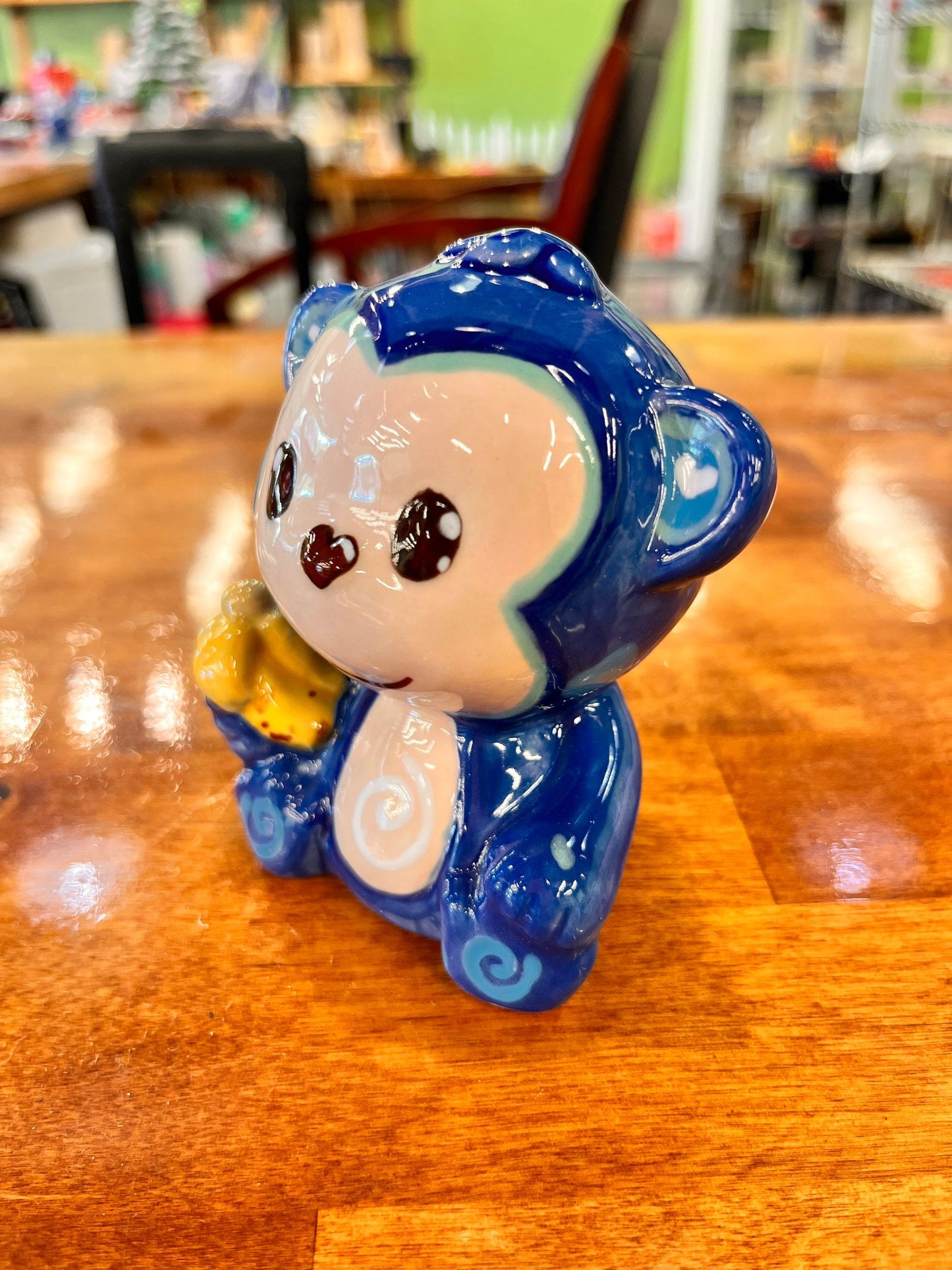 Blue Monkey Figure